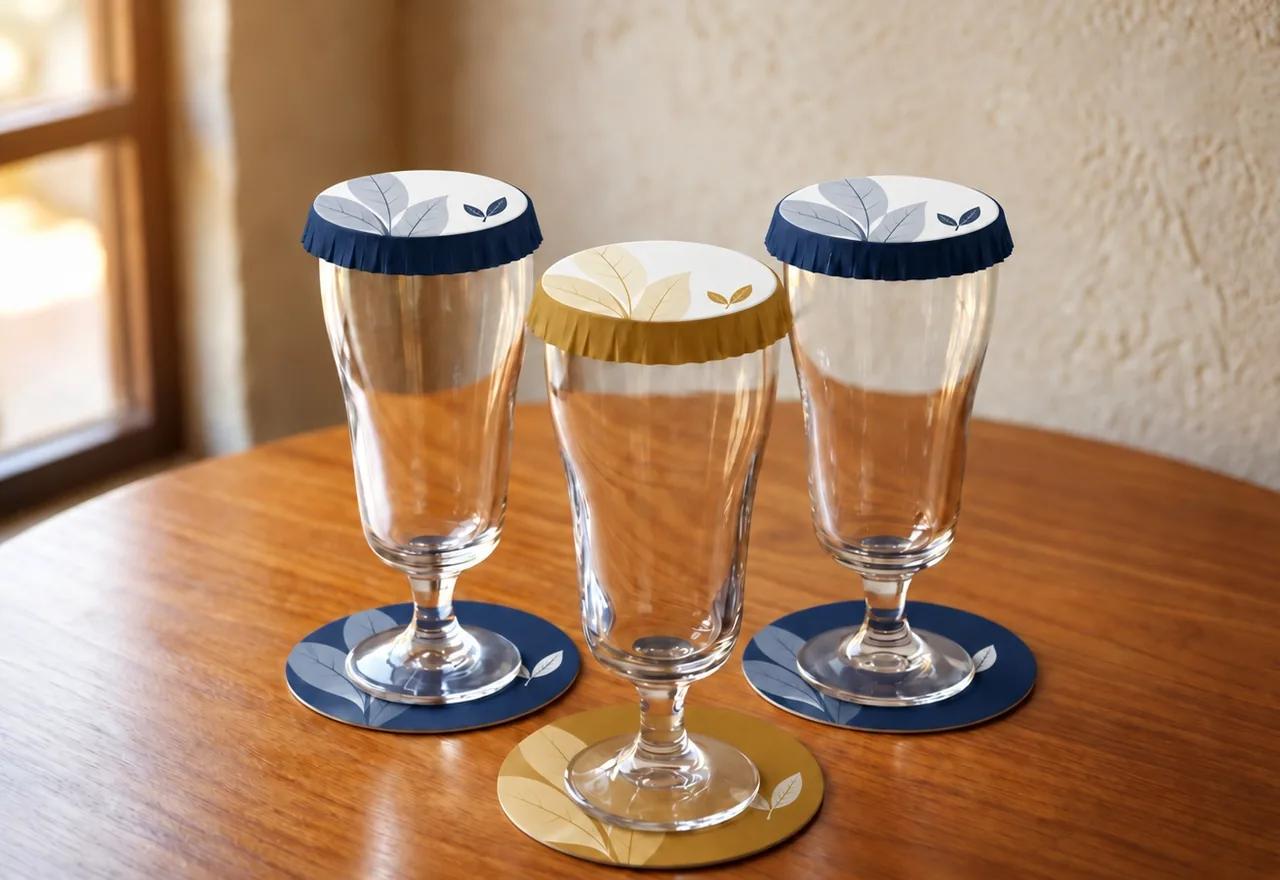 Goblet, cup cover and coaster, item G019.0811 / CV-75 / CT-85