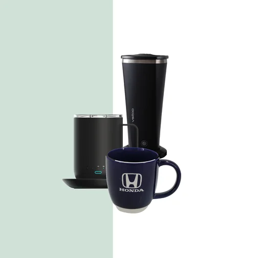 Branded mug and smart drinkware